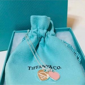 Tiffany & Co Mini Hearts Pink/Silver 925 sterling silver